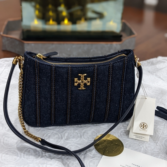 Tory Burch Bags Tory Burch Kira Mini Denim Shoulder Bag Crossbody